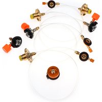 Outdoor Gas Tank Inflation Valve Adapter Camping Stove LPG Cylinder Refill BBQ Connector