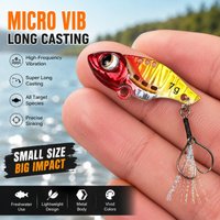 VIB Fishing Lure Set for Bass Trout Pike Freshwater Micro Metal Hard Bait Ultra-Thin 2.5g-10g 25mm-40mm Spinner Lure Jig Sinking
