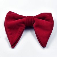 High Quality Velvet Bow Tie Adjustable Solid Mens Oversized Bow Tie Big Bow Tie Wedding Party