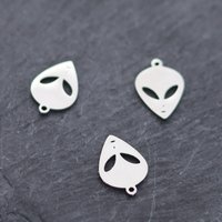 3pcs Cute UFO Alien Head Charm Pendant For Necklace Bracelet Women Jewelry DIY Making Charms