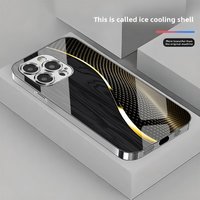 Curved ripple pattern Phone Case for iPhone 17 16e 16 15 14 13 12 Mini 11 Pro XS Max XR X 8 7 6 Air Plus Luxury Tempered Cover