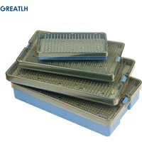 Silicone Sterilization Tray Case Box Ophthalmic Dental Instruments Disinfection Box