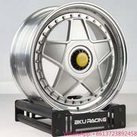 Bku 2 Piece for Ferrari F355 360 456 328 550 599 612 F430 F50 F40 Forged Wheel 18 19 20 Inch Deep Dish 5x108 Alloy Rim Classic