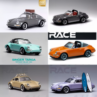 in-stock 1:64 Singer Targa 911 964 alloy die-cast miniature simulation car model, adult figment, boys' toy, children's gift