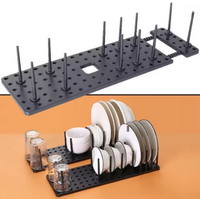 Kitchen Manager Sink Drain Rack Tableware Drying Rack Bowl Lid Storage Rack Plate Drying Rack Kitchen Accessories