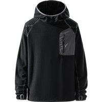 AliExpress NONE Unisex Outdoor Cycling T-shirts Snap-T Fleece Pullover Signature Wave Pattern Camping Hiking Hooded Half-Zip Long Sleeve Jerseys