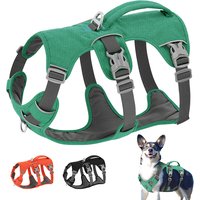 Escape Proof Nylon Dog Harness Reflective Dog Harnesses Durable Pet Vest With Handle Adjustable for Small Medium Large Dogs Pug
