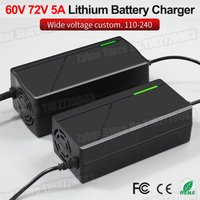 60V 72V 5A Lithium Battery Charger 67.2V 84V 5A Lithium Battery Pack 16S 20S 5A Smart Intelligent Fast Charging Chargers EU Plug