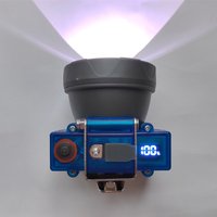 Ip68 Diving Light Security Mine Light Headlight Mine Cave Exploration Strong Lamp 5200 Mah Mining Lamp 20-80H Working 2*18650