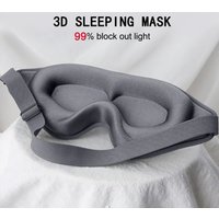 Masque de sommeil 3D bandeau aide au sommeil masque pour les yeux masque facial en mousse à mémoire de forme souple visière 99% blocage lumière Slaapmasker Patch de couverture pour les yeux