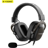 E-YOOSO H2828D Casque De Jeu, 3.5mm Son Surround Ordinateur PC Ordinateur Portable casque Écouteurs Microphone pour PS4 Commutateur Xbox-un