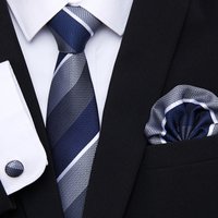 Großhandel 2023 Neue Stil Hochzeit Geschenk Krawatte Einstecktücher Set Krawatte Solid Black Männer Anzug Zubehör Fit Business Arbeitsplatz