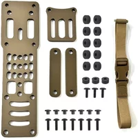 Tactical Metal Modular Pistol Holster Adapter Holster Drop Leg Band Hunting Airsoft Quick Pull Draw For QLS Platform
