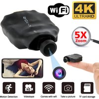 4K HD Wireless WIFI IP Mini Camera with 5X Zoom Motion Detection Remote Viewing DIY Surveillance Camera