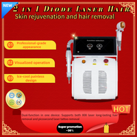 2 in 1 Diode Laser Hair Remova Ice Painless Alexandrite Picosecond Laser Tattoo Removal Multi-function cooling system beauty