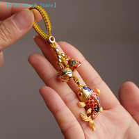High-grade Koi Exquisite Car Key Pendant Chinese Style Couple Bag Keychain Hanging Jewelry Lanyard【AliS8】