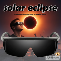 Outdoor Sun Protection Glasses Solar Eclipse Viewing Laser Protective Goggles for Total Partial Eclipse Observation