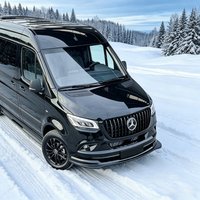 Front Spoiler for Mercedes Sprinter Panel Van W907 MK3 VS30 2018-2024 Bumper Lip Splitter Diffuser Bodykits Tuning Aero Parts