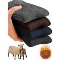 2025 New Winter Super Thicker Warm Socks Wool Male Men Women Socks Solid Socks Merino Wool Socks Against Cold Snow Terry Socks