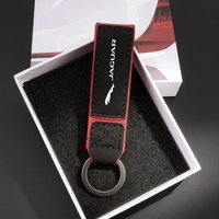 Car Metal Leather Suede Styling Keychain Key Chain Ring for Jaguar XFL XEL E-PACE F-PACE F-TYPE XK I-PACE XE C-X75 X-X16 X-TYPE