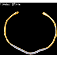 Timeless Wonder Fancy Zircon Geo Collar Necklace Women Designer Jewelry Trendy Luxury Rare Top Classy Set Neat 4526