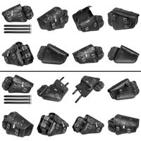 Motorcycle Saddlebags Side Tool Bag PU Leather Luggage Saddle Bag Fit For Harley Sportster XL 883 Hugger Sportster Universal