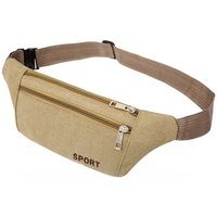 Multi-Pockets Men's Pouch Casual Wallet Waist Packs Hip Purse Canvas Belt Bags Fanny Pack