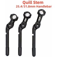 UNO Kalloy Quill Stem Adjustable Bike Stem 31.8/25.4mm Handlebar Power 0-60 Degree Off Road Power Parts Riser 22.2/25.4mm Quill