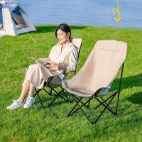Foldable Moon Chair Outdoor Picnic Camping Fishing Three-speed Adjustable Portable Leisure Chair Thick Oxford Cloth