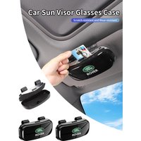 Car Sunglass Holder Case Glasses Clip Sun Visor Organizer Accessories For Land Rover Freelander 2 L2 LF Discovery 3 4 L319 L462