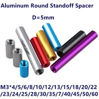 10pcs M3*4-100mm Round Aluminum Standoff Column Rods Aluminum Spacer Spacing Screw For RC Multirotors Anodized Red/Black/Silver