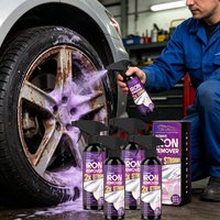 Car Iron Remover Spray Elimination Iron Particles Buildup Decomposes Oxide Wheel Rim Maintenance Metal Iron Powder Stain Cleaner