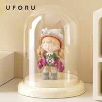 UFORU Transparent Acrylic Display Case, Dust-Proof Collectibles Showcase, Modern Desktop Organizer for Home Decor