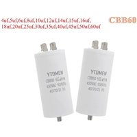 4 Pin AC 450V 4UF-60UF Capacitor CBB60 Dual Insert Motor Run Capacitors with Screws For Washing Machine Air Compressor 12uf 16uf