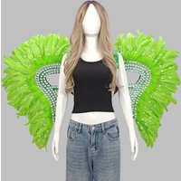Carnival graduation ball party costume accessories artificial feather wings Halloween catwalk performance character cos props