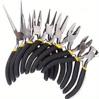 1Piece Steel Pliers Set Includes Round Needle Pliers Top Scissors Wire Cutters For Indoor And Outdoor Repair Works
