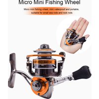 1 pc all metal mini fishing reel portable new fishing spinning wheel transmission ratio 5:0:1