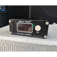 New Micro 3rd PA50-3 50W 3.5M-30MHz Intelligent Shortwave HF Power Amplifier +SWR Meter LPF Filter + OLED Replace PA50 PLUS