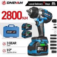 ONEVAN 2800N.M Bezszczotkowy Elektryczny Klucz Udarowy Wysoki Moment Obrotowy Akumulatorowy Wkrętak Wiertarka Narzędzie Elektryczne Do Akumulatorów Makita 18V