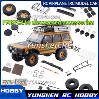 Fms Fcx10 1/10 Land Rover Camel Cup Discovery Tire Car Shell Luggage Rack Light Grille Original Accessories Complete Set