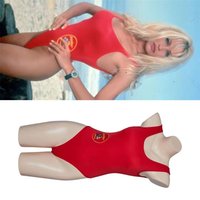 Pam & Tommy Pamela Anderson Cosplay Costume Sexy Red Jumpsuit Swimsuit Baywatch Style Beach Wear Woman Swimsuit