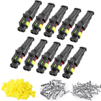 10Pcs 2Pin Waterproof Automotive Wire Connector 20-16AWG 1.5mm Male Female Terminal Plug for Car Motorcycle Connection