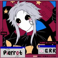 Anime โThe Freak Circus Pierrot Cosplay Soft Touch Film Badge Emblem Cartoon Brooch Breastpin Square Card Cards Bookmark Gift