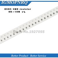 100pcs 1/8W 0805 SMD resistor 1% 0R ~ 10M 0 0.1 1 10 100 150 220 330 ohm 1K 2.2K 4.7K 10K 100K 1R 10R 100R 150R 220R 330R 1M 10M