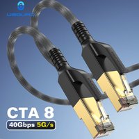 Cat8 Ethernet Cable 40Gbps 2000MHz Shielded Braided Network Cable High Speed RJ45 LAN Cord for Routers,Modems 0.5m 1m 5m 10m 30m