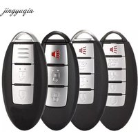 Jingyuqin Remote Car Key Case Shell For Nissan ALTIMA MAXIMA Murano Versa Teana Sentra 2006-2014 2/3/4/5 Buttons Smart Fob