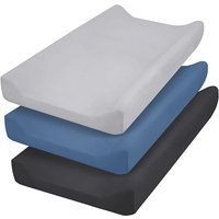 2PCS Changing Pad Cover Set Ultra Soft Breathable Cozy Microfiber Diaper Change Table Sheets for Baby Fit Most Changing Pads