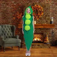 Pea Pod Cosplay Costume Food Cosplay Costumes Lightweight Funny Jumpsuit for
