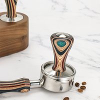 Coffee Bottomless Portafilter 51mm 54mm 58mm Flat Tamper Stainless Steel Colorful Wood Replacement Filter Basket Coffee Tools