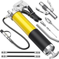 Heavy Duty Pistol Grip Grease Gun Tools Oil and Car Lubrication SUV Trucks with Flexible Extension Hose Car Repair Tool